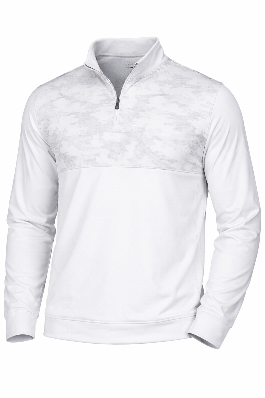 White Camo Elite Golf Quarter Zip