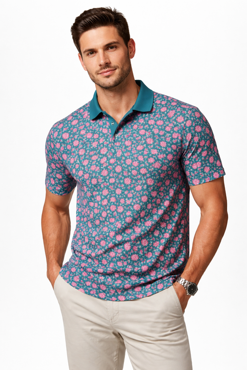 Augusta Bloom Performance Polo